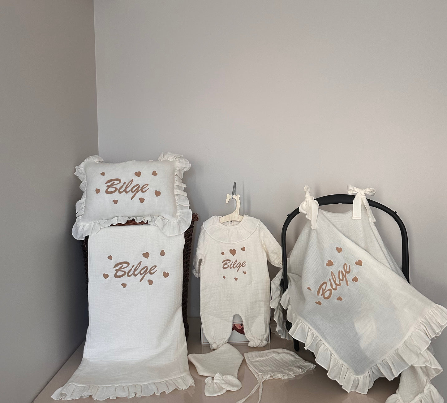 Kalpli 4 Kat Müslin Hastane Çıkışı 6'lı Set